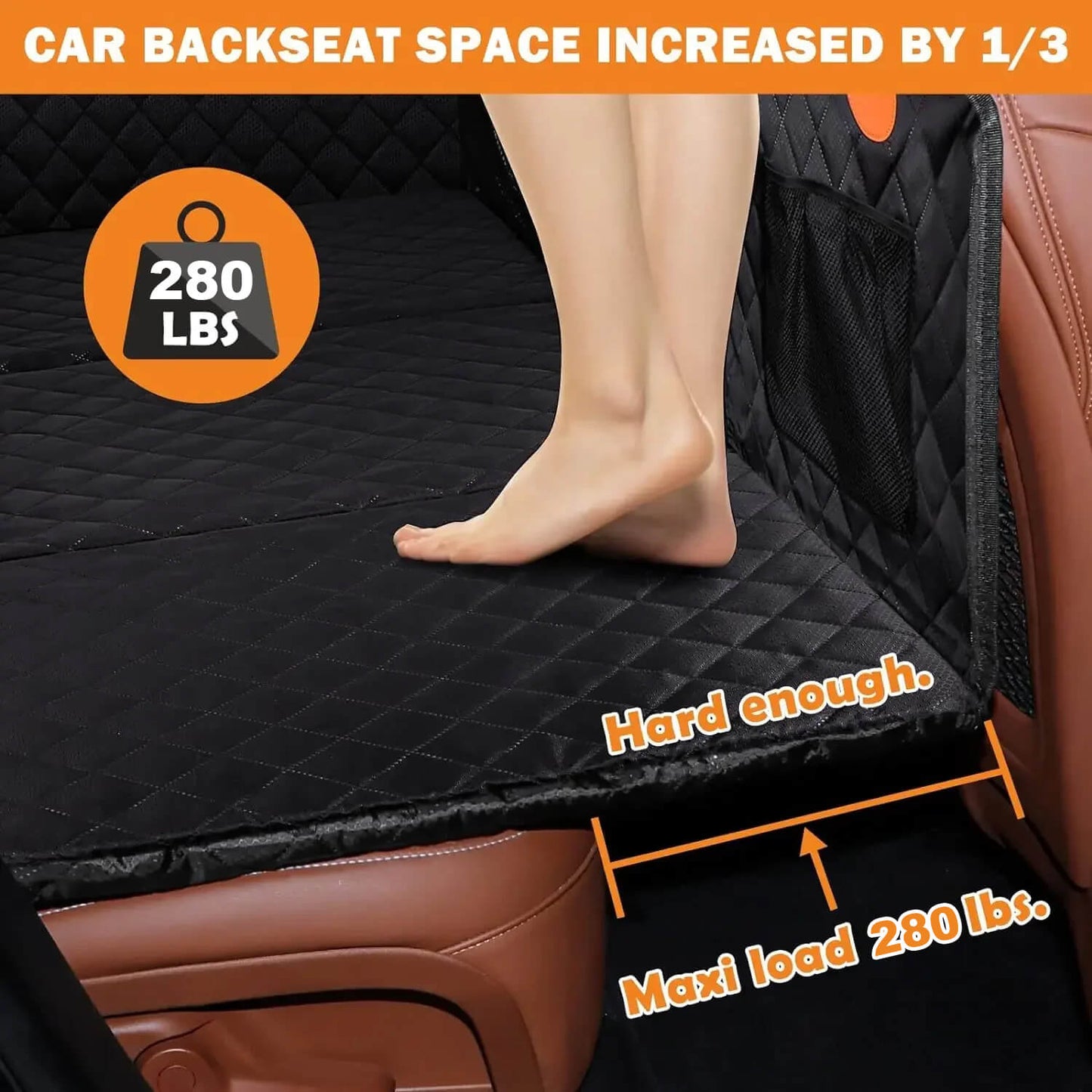 “PawGuard™ Waterproof Dog Car Seat Protector – Nonslip Travel Mat for Pets”