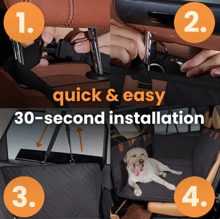 “PawGuard™ Waterproof Dog Car Seat Protector – Nonslip Travel Mat for Pets”