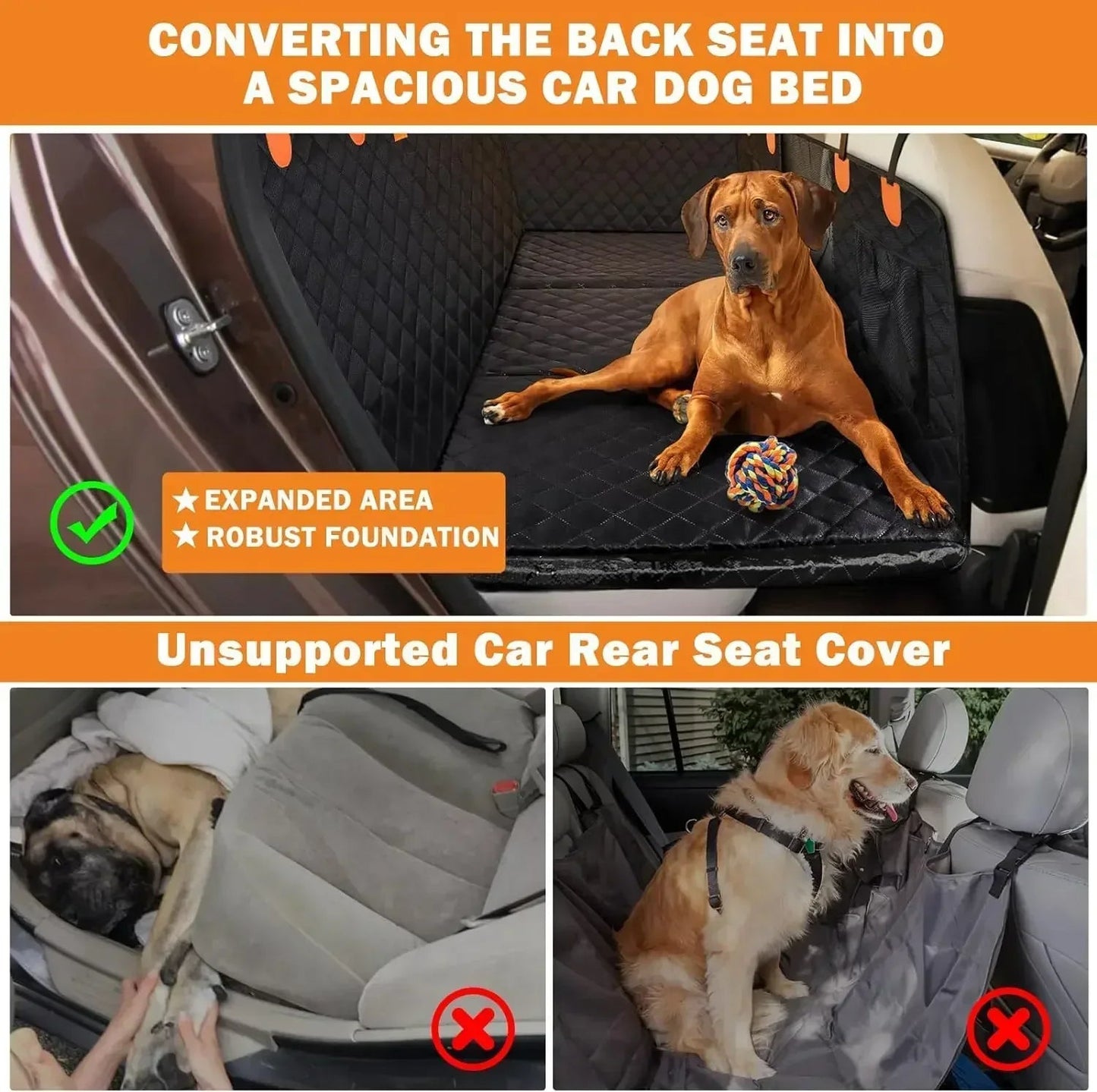 “PawGuard™ Waterproof Dog Car Seat Protector – Nonslip Travel Mat for Pets”