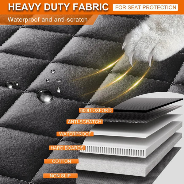 “PawGuard™ Waterproof Dog Car Seat Protector – Nonslip Travel Mat for Pets”